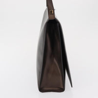 Gucci Vintage Shoulder Bag Leather Brown Leather Shoulder Bag Bag (Pre-Loved)