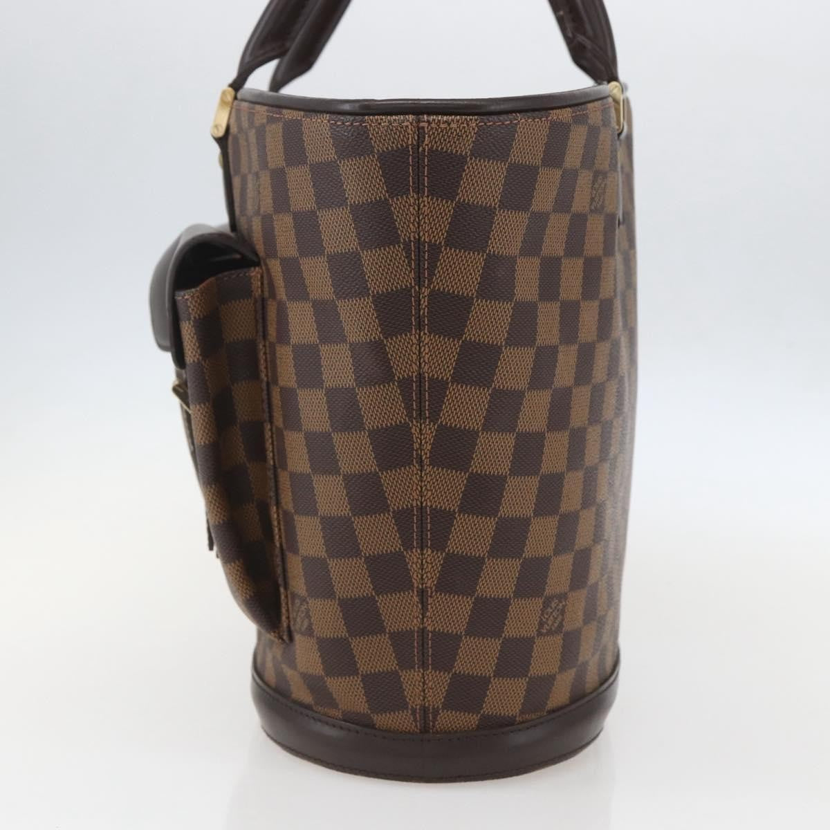 Louis Vuitton Manosque Handbag Damier Brown Canvas Tote Bag Bag (Authentic Pre-Loved)