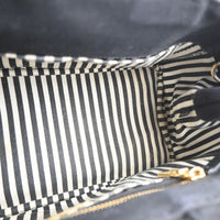 Prada Canapa Convertible Tote Canvas Black Canvas Tote Bag Bag (Authentic Pre-Loved)