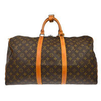 Louis Vuitton Keepall Bag Monogram Canvas Brown Canvas Travel Bag Bag (Pre-Loved)
