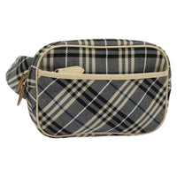 Burberry Waist Bag Vintage Check Canvas Blue Canvas Shoulder Bag Bag (Authentic Pre-Loved)