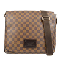 Louis Vuitton Brooklyn Handbag Damier Brown Canvas Shoulder Bag Bag (Authentic Pre-Loved)