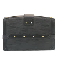 Louis Vuitton Louis Vuitton Trunk Clutch Epi Leather Black Leather Clutche & Pouche Bag (Pre-Loved)