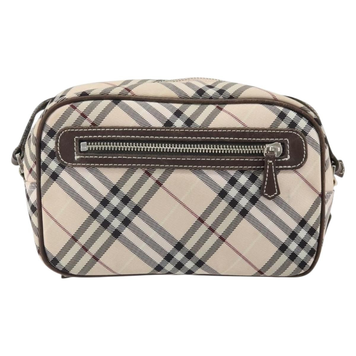 Burberry Nova Check Blue Label Nylon Beige Nylon Shoulder Bag Bag (Authentic Pre-Loved)