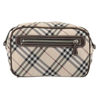 Burberry Nova Check Blue Label Nylon Beige Nylon Shoulder Bag Bag (Authentic Pre-Loved)