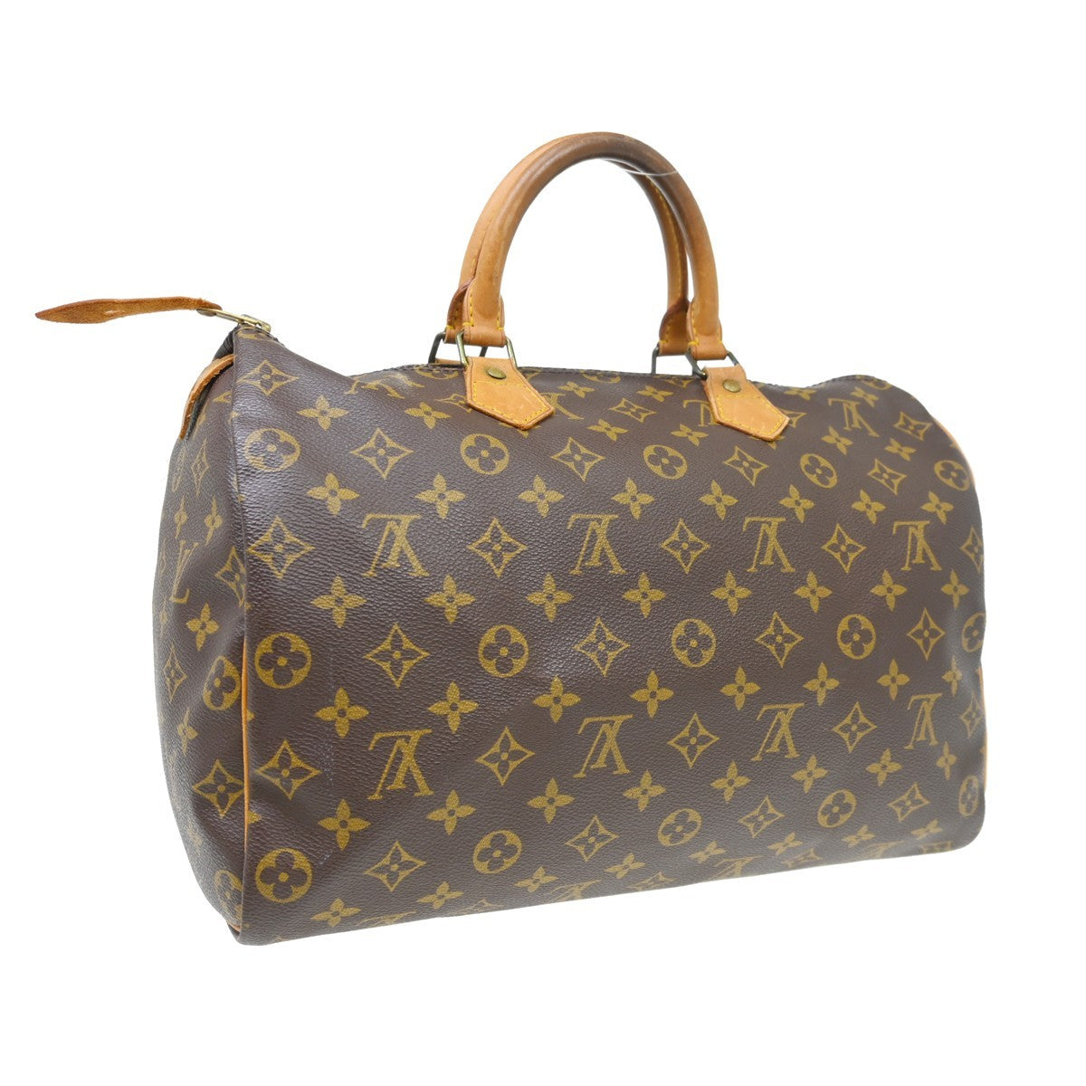 Louis Vuitton Louis Vuitton Speedy Handbag Monogram Canvas Brown Canvas Handbag (Authentic Pre-Loved)