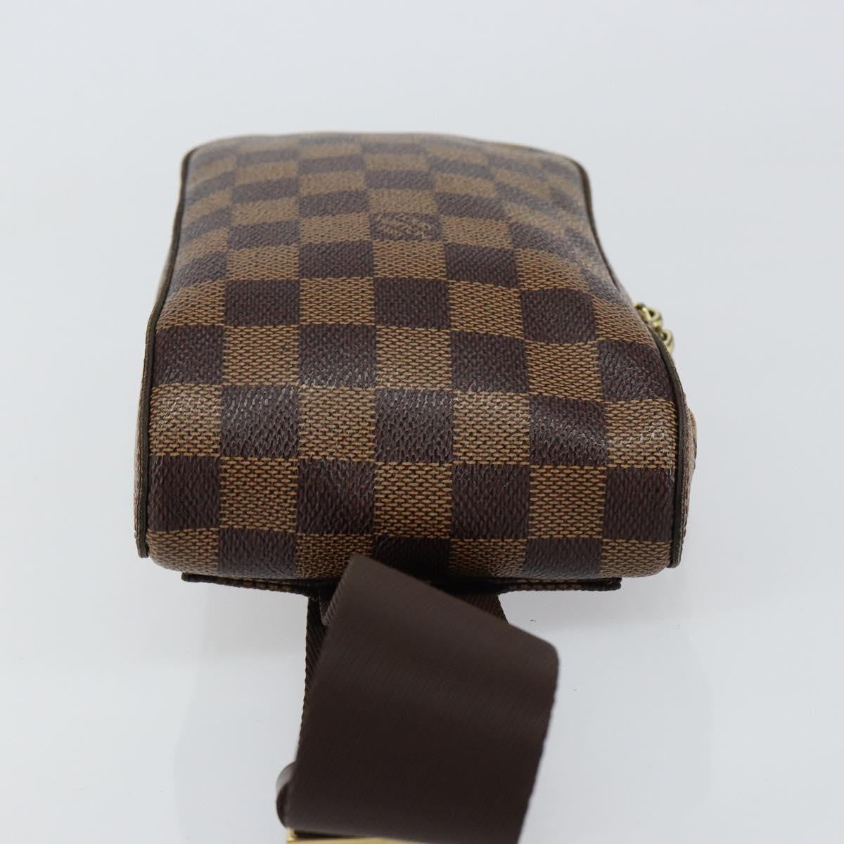 Louis Vuitton Geronimos Waist Bag Damier Brown Canvas Shoulder Bag Bag (Pre-Loved)