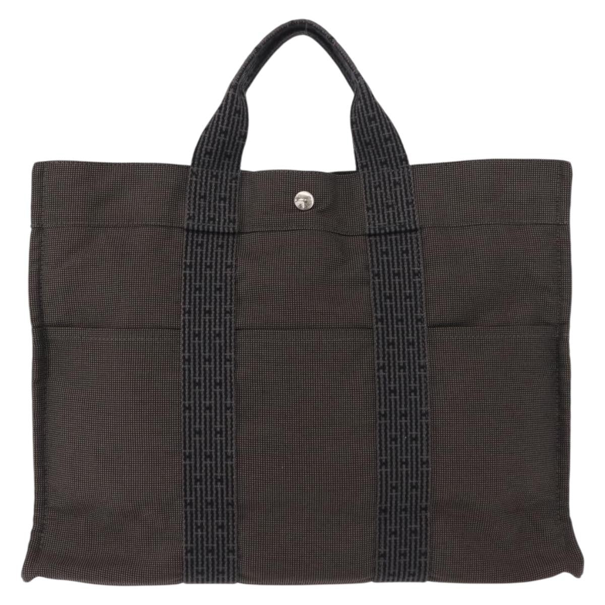 Hermes Fourre-Tout Herline Fourre-Tout Herline Gray Canvas Tote Bag Bag (Pre-Loved)