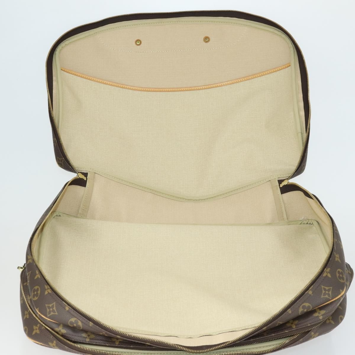 Louis Vuitton Alize Bag Monogram Canvas Brown Canvas Travel Bag Bag (Pre-Loved)