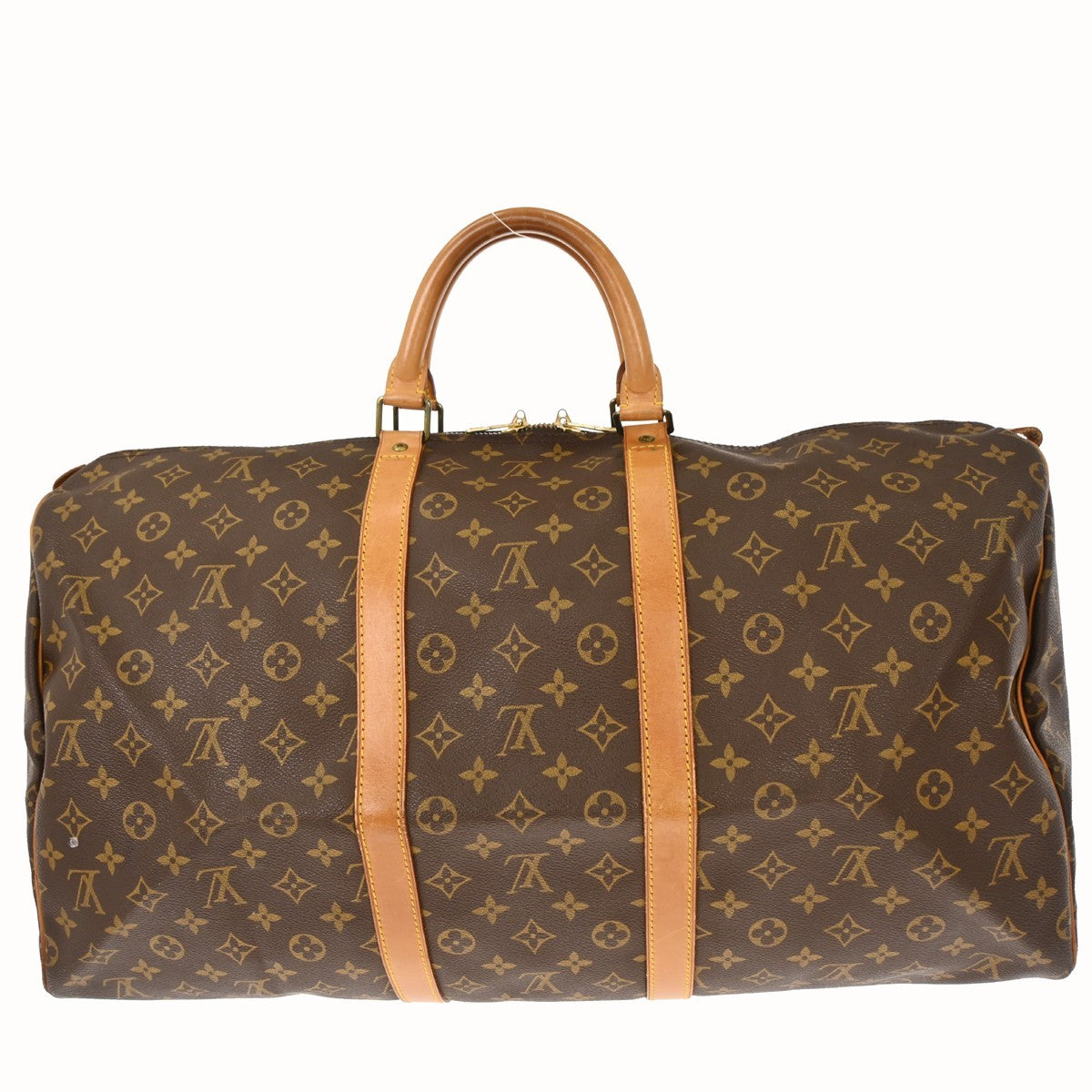 Louis Vuitton Keepall Bag Monogram Canvas Brown Canvas Travel Bag Bag (Pre-Loved)
