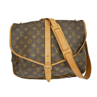 Louis Vuitton Louis Vuitton Saumur Handbag Monogram Canvas Brown Canvas Shoulder Bag Bag (Pre-Loved)