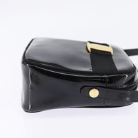 Salvatore Ferragamo Vara Bow Camera Shoulder Bag Patent Leather Black Patent_Leather Shoulder Bag Bag (Authentic Pre-Loved)
