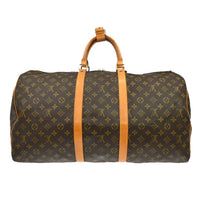 Louis Vuitton Keepall Bag Monogram Canvas Brown Canvas Travel Bag Bag (Pre-Loved)