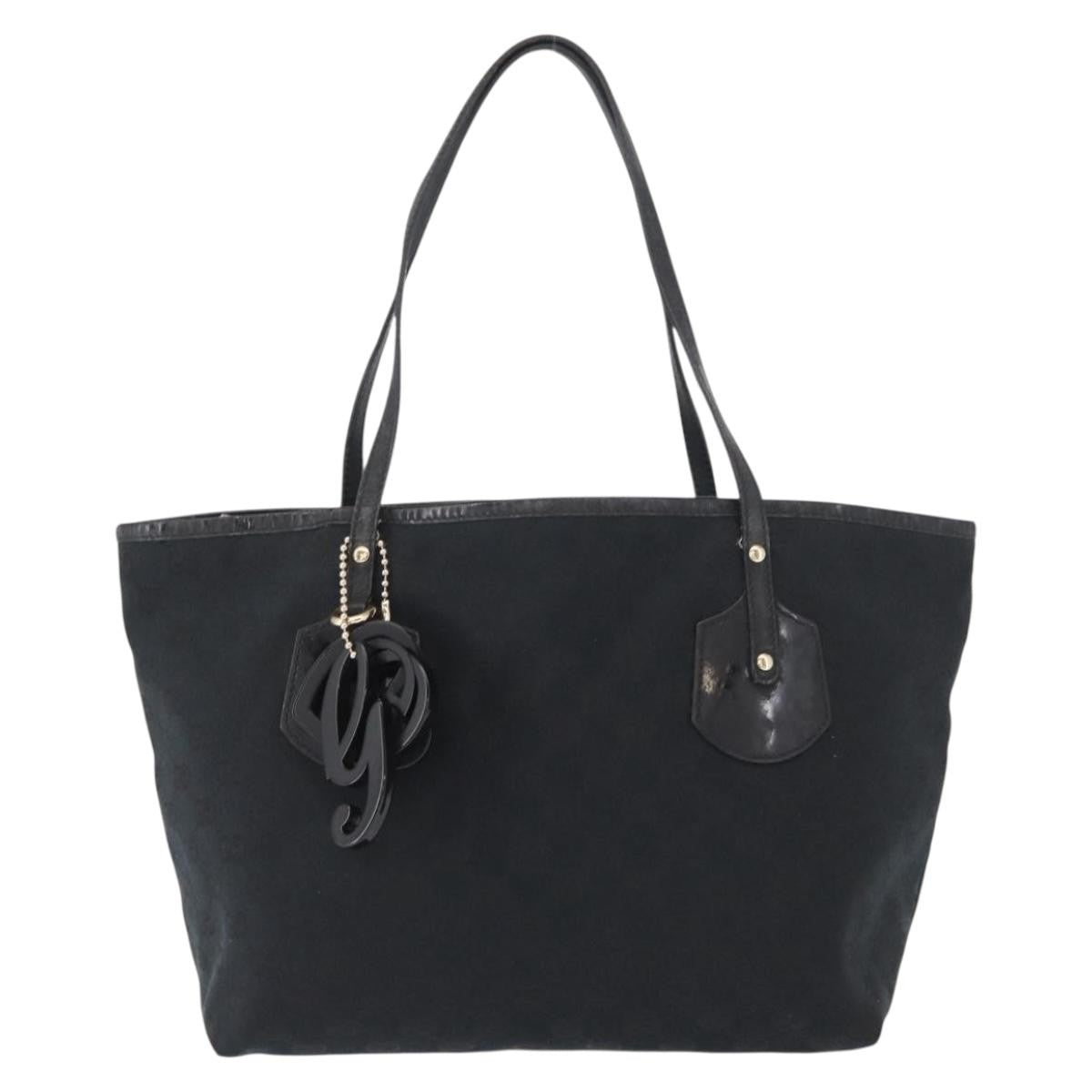 Gucci Gucci Jolie Web Tote Gg Canvas Black Canvas Tote Bag Bag (Pre-Loved)
