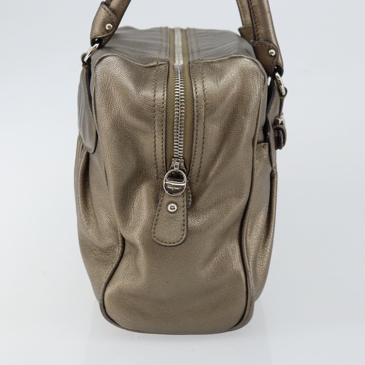 Salvatore Ferragamo Gancini Buckle Shoulder Bag Leather Gold Leather Tote Bag Bag (Pre-Loved)