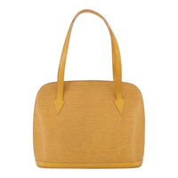 Louis Vuitton Lussac Handbag Epi Leather Yellow Leather Shoulder Bag Bag (Authentic Pre-Loved)