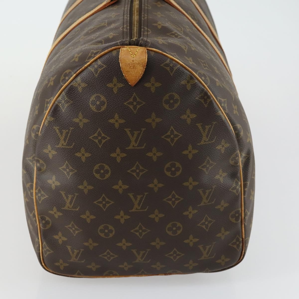 Louis Vuitton Keepall Bag Monogram Canvas Brown Canvas Travel Bag Bag (Authentic Pre-Loved)