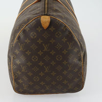 Louis Vuitton Keepall Bag Monogram Canvas Brown Canvas Travel Bag Bag (Authentic Pre-Loved)