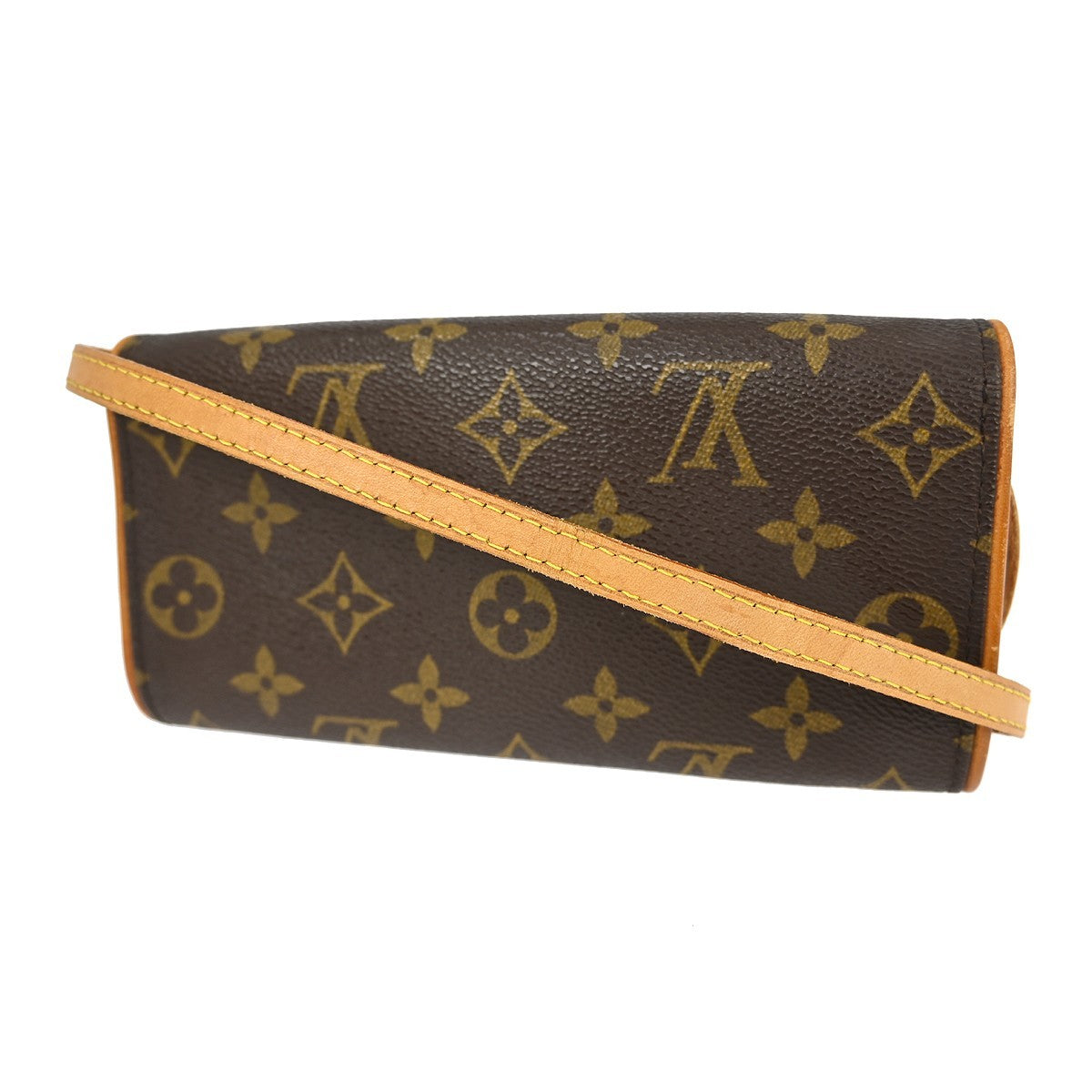 Louis Vuitton Twin Handbag Monogram Canvas Brown Canvas Clutche & Pouche Bag (Authentic Pre-Loved)