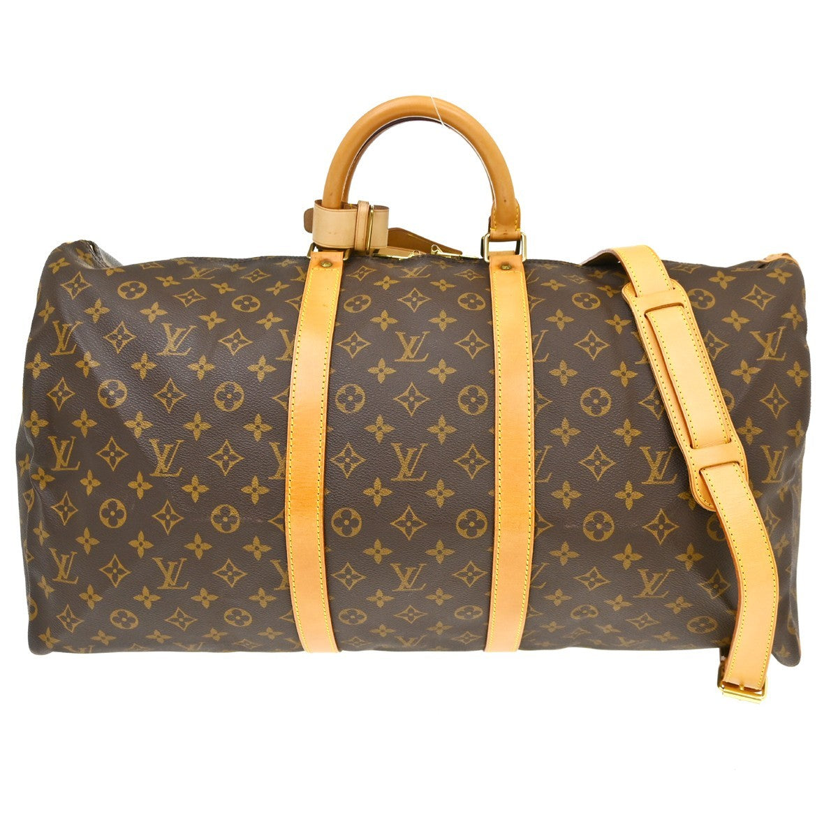 Louis Vuitton Louis Vuitton Keepall Bandouliere Bag Monogram Canvas Brown Canvas Travel Bag Bag (Authentic Pre-Loved)