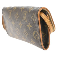 Louis Vuitton Louis Vuitton Twin Handbag Monogram Canvas Brown Canvas Clutche & Pouche Bag (Pre-Loved)
