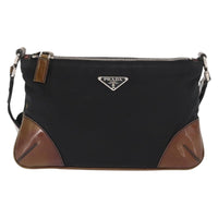 Prada Vintage Shoulder Bag Tessuto Black Nylon Shoulder Bag Bag (Authentic Pre-Loved)