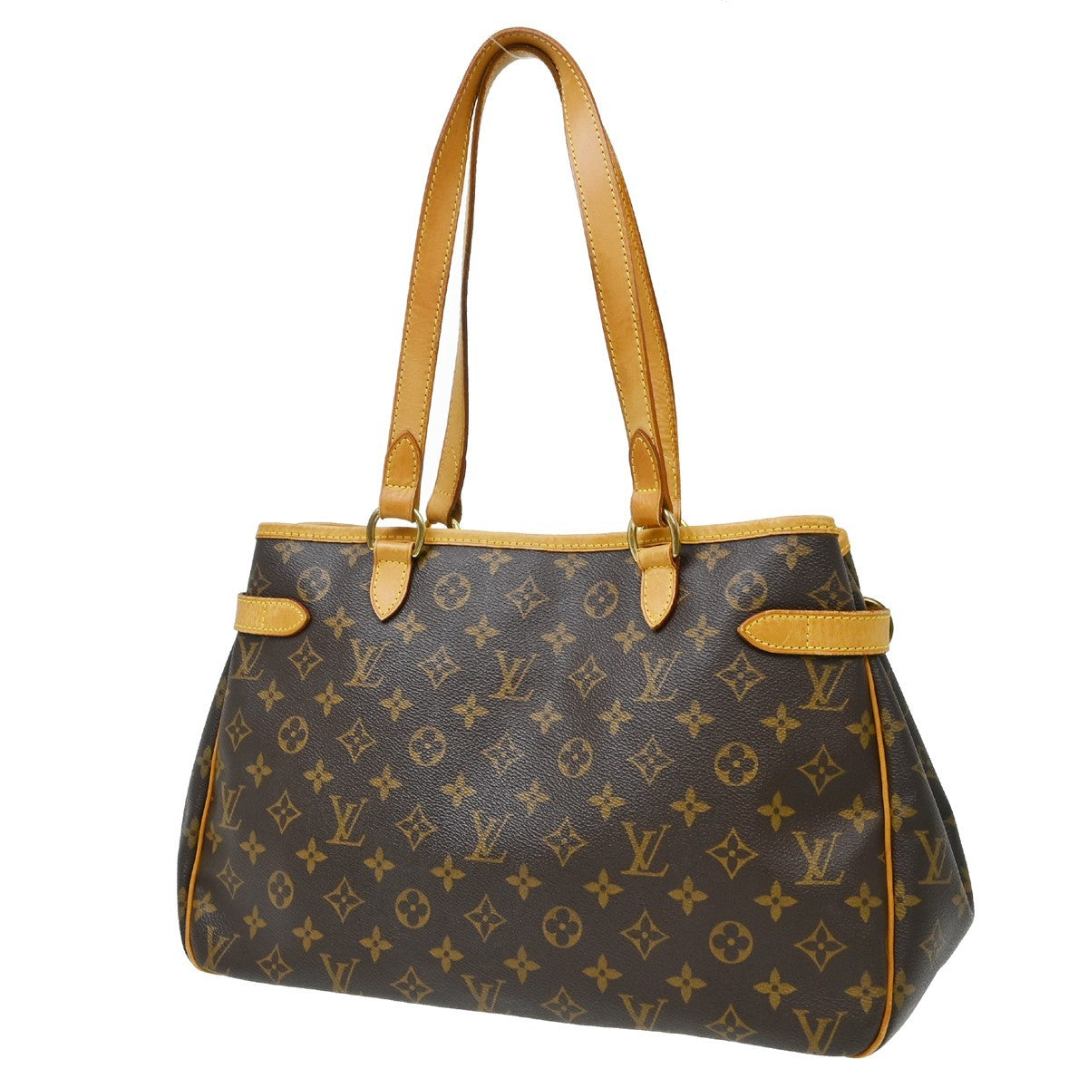 Louis Vuitton Batignolles Handbag Monogram Canvas Brown Canvas Shoulder Bag Bag (Authentic Pre-Loved)