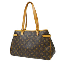 Louis Vuitton Batignolles Handbag Monogram Canvas Brown Canvas Shoulder Bag Bag (Authentic Pre-Loved)