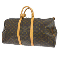 Louis Vuitton Keepall Bag Monogram Canvas Brown Canvas Travel Bag Bag (Authentic Pre-Loved)