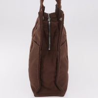 Hermes Fourre Tout Tote Canvas Brown Canvas Tote Bag Bag (Authentic Pre-Loved)