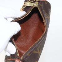 Louis Vuitton Papillon Pochette Monogram Canvas Brown Canvas Clutche & Pouche Bag (Authentic Pre-Loved)
