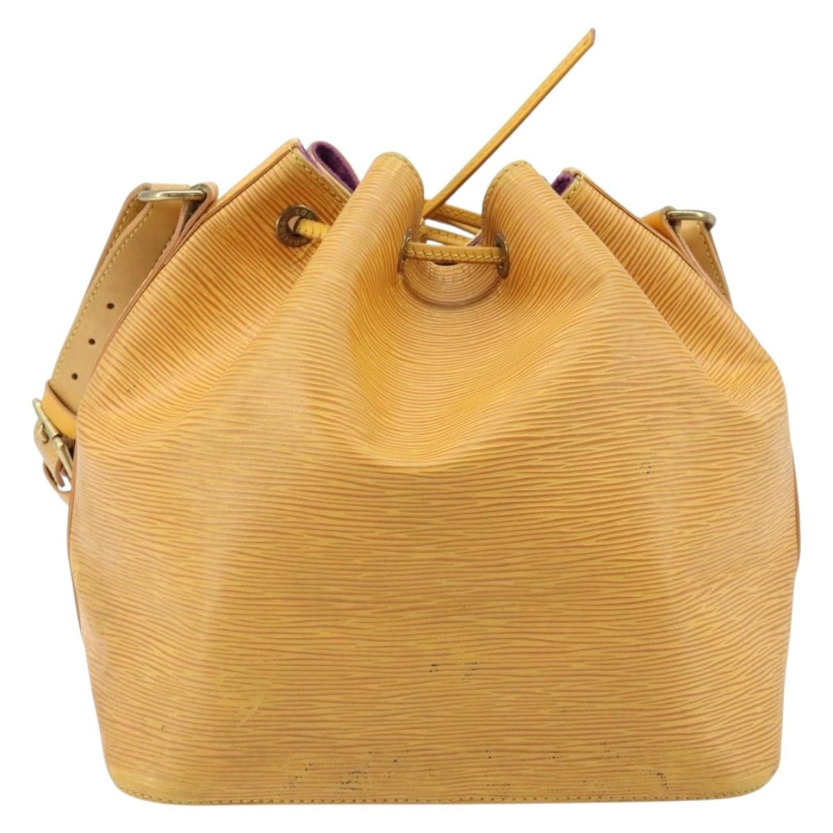 Louis Vuitton Petit Noe Nm Handbag Epi Leather Yellow Leather Shoulder Bag Bag (Authentic Pre-Loved)