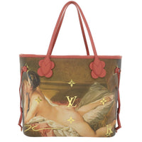 Louis Vuitton Neverfull Nm Tote Limited Edition Jeff Koons Titian Print Canvas Multicolour Canvas Tote Bag Bag (Authentic Pre-Loved)