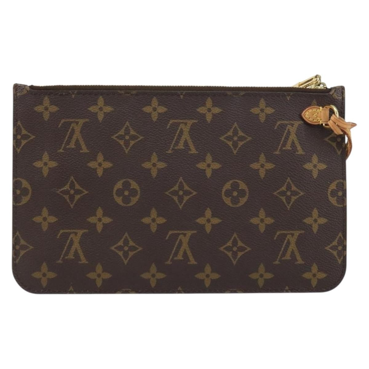 Louis Vuitton Louis Vuitton Neverfull Pochette Monogram Canvas Brown Canvas Clutche & Pouche Bag (Pre-Loved)