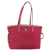Prada Vintage Tote Tessuto Pink Nylon Tote Bag Bag (Authentic Pre-Loved)