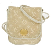 Louis Vuitton Cancun Pochette Monogram Mini Canvas Beige Canvas Clutche & Pouche Bag (Authentic Pre-Loved)