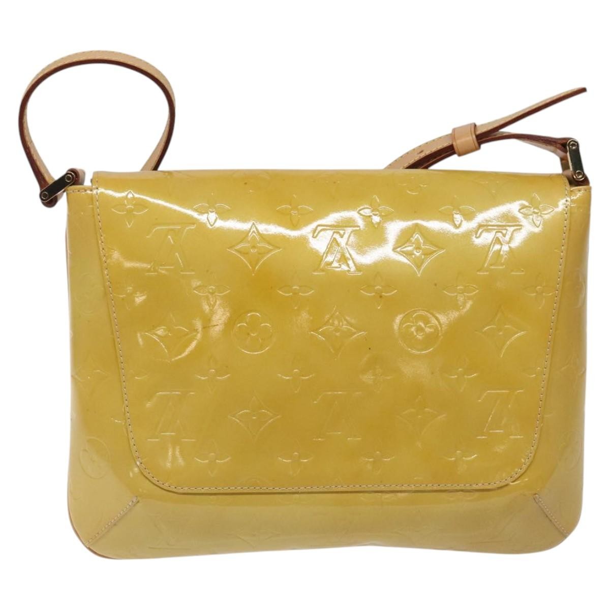 Louis Vuitton Thompson Street Handbag Monogram Vernis Beige Patent_Leather Shoulder Bag Bag (Authentic Pre-Loved)