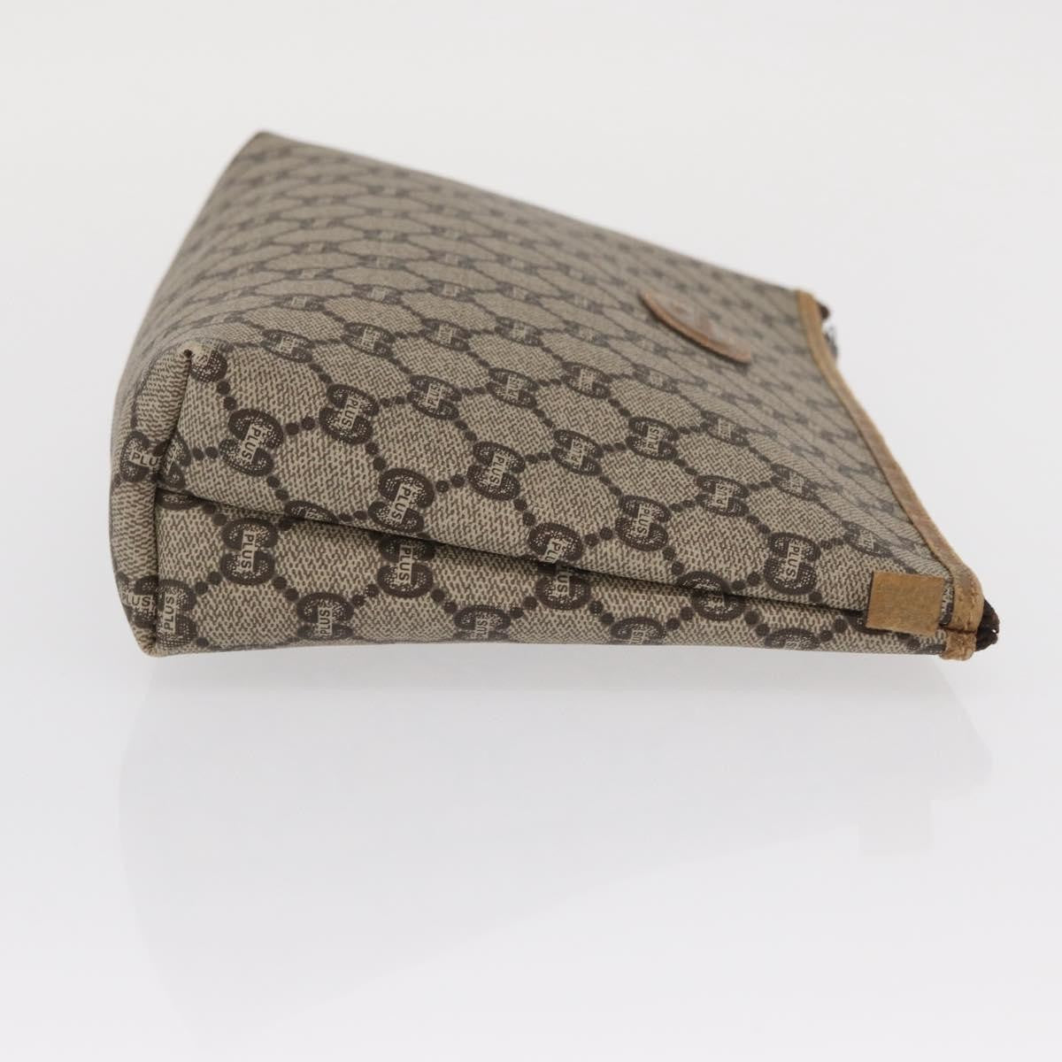 Gucci Gg Plus Supreme Pouch Canvas Beige Canvas Clutche & Pouche Bag (Pre-Loved)