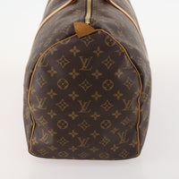 Louis Vuitton Keepall Bag Monogram Canvas Brown Canvas Travel Bag Bag (Authentic Pre-Loved)