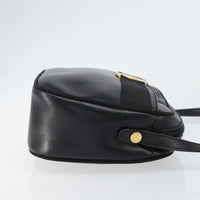 Salvatore Ferragamo Vala Shoulder Bag Leather Black Leather Shoulder Bag Bag (Authentic Pre-Loved)