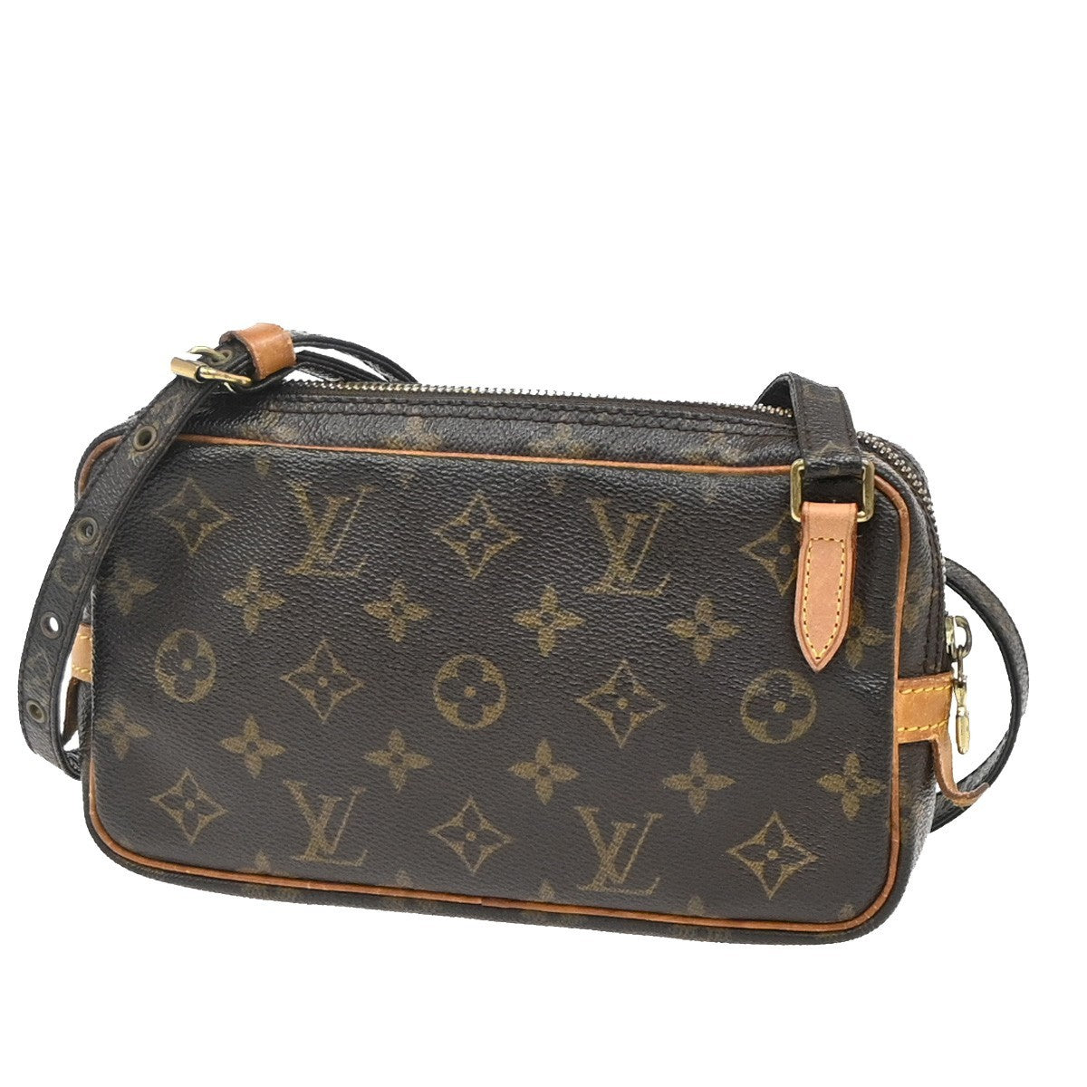 Louis Vuitton Pochette Marly Bandouliere Bag Monogram Canvas Brown Canvas Shoulder Bag Bag (Authentic Pre-Loved)