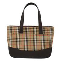 Burberry Nova Check Handbag Nova Check Canvas And Leather Beige Canvas Handbag (Authentic Pre-Loved)