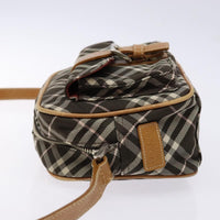 Burberry Nova Check Blue Label Canvas Brown Canvas Shoulder Bag Bag (Pre-Loved)