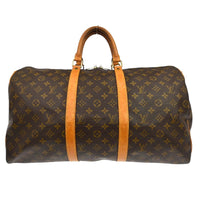 Louis Vuitton Louis Vuitton Keepall Bandouliere Bag Monogram Canvas Brown Canvas Travel Bag Bag (Pre-Loved)