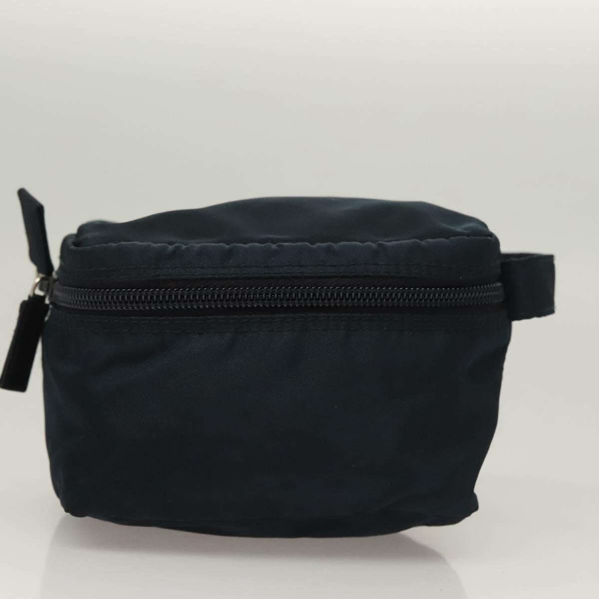 Prada Zip Around Toiletry Bag Tessuto Navy Nylon Clutche & Pouche Bag (Pre-Loved)