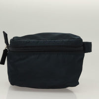Prada Zip Around Toiletry Bag Tessuto Navy Nylon Clutche & Pouche Bag (Pre-Loved)