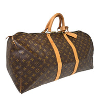 Louis Vuitton Louis Vuitton Keepall Bag Monogram Canvas Brown Canvas Travel Bag Bag (Authentic Pre-Loved)