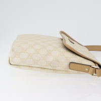 Gucci Flap Messenger Gg Coated Canvas Beige Canvas Shoulder Bag Bag (Authentic Pre-Loved)