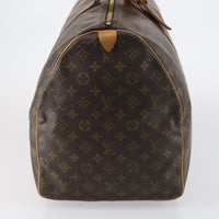Louis Vuitton Keepall Bag Monogram Canvas Brown Canvas Travel Bag Bag (Authentic Pre-Loved)
