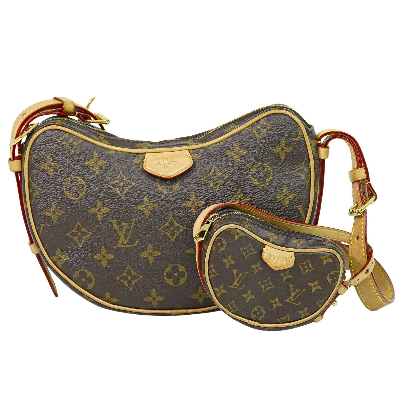 Louis Vuitton Croissant Handbag Monogram Canvas Brown Canvas Shoulder Bag Bag (Pre-Loved)